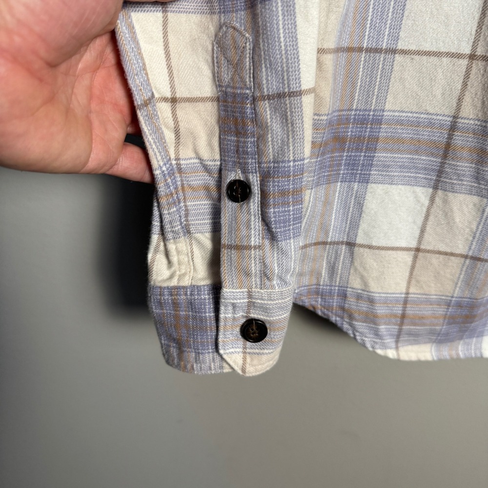 Tilley Plaid Flannel Shirt Women Small Button‎ Up Long Sleeve Organic Cotton - Picture 2 of 13